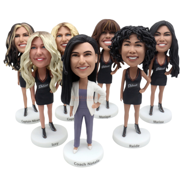 team gifts custom bobbleheads for basketball dance team