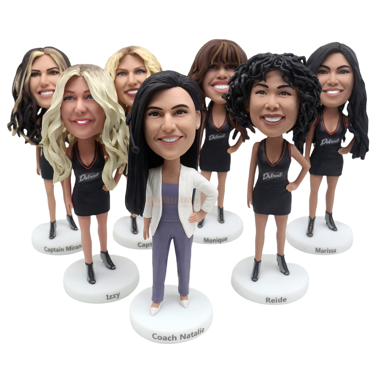 team gifts custom bobbleheads for basketball dance team