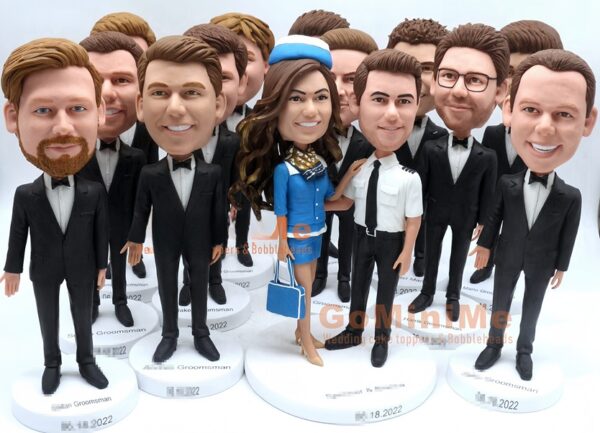 groomsmen gifts custom bobbleheads wedding