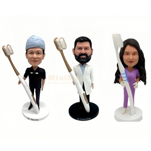 Dentist bobbleheads custom bobbleheads gifts for dentist dental clinic coworkers