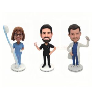 Dentist bobbleheads custom bobbleheads gifts for dentist dental clinic coworkers