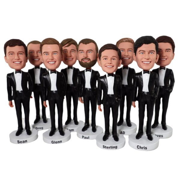 groomsmen gifts custom bobbleheads for groomsman turn your groomsmen into bobblehead doll