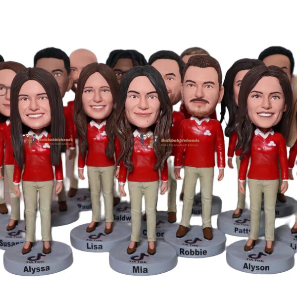 Bulk Bobbleheads For Team Member, Tiktok Team Bobbleheads Figurines With Logo