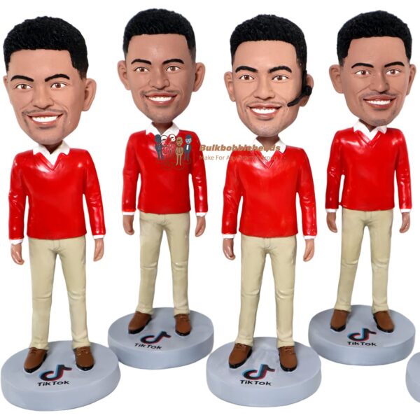 Bulk Bobbleheads For Team Member, Tiktok Team Bobbleheads Figurines With Logo