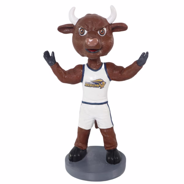 Bulk bobbleheads 10-2000 personalized gallaudet bison masco university masco bobbleheads