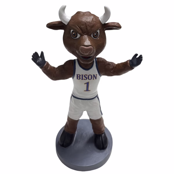 Bulk bobbleheads 10-2000 personalized gallaudet bison masco university masco bobbleheads