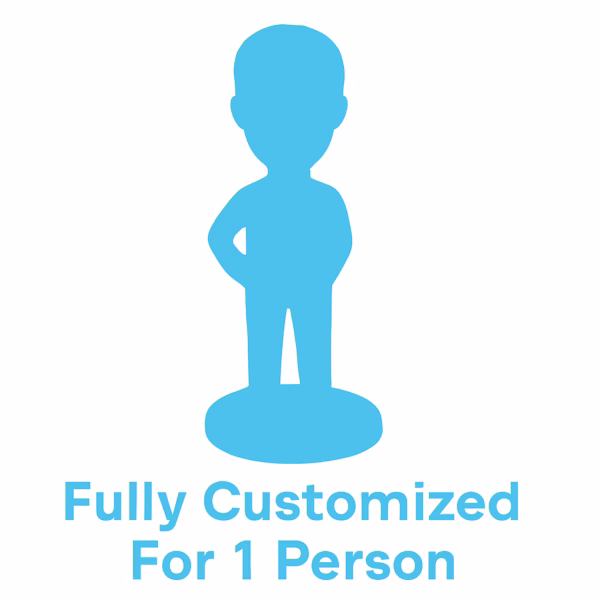 Fully Customized Bobbleheada Head To Toe Personalized For 1 Person