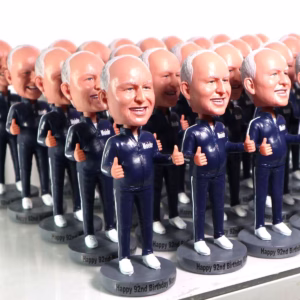10-100 Bulk custom bobbleheads for dad's birthday party or retirement party