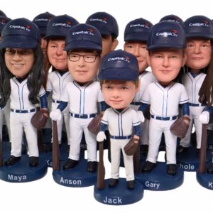 Baseball Team Bobbleheads - Custom Bobbleheads for baseball team, hockey team, sports figurines