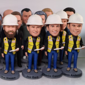 Construction Workers Bobbleheads Bobbbleheads Gifts For Engineer Construction Staffs
