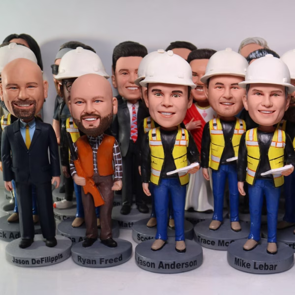 Construction Workers Bobbleheads Bobbbleheads Gifts For Engineer Construction Staffs