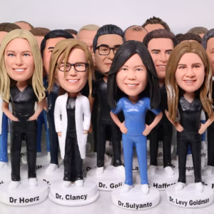 Custom Bobbleheads For Doctor Doctoress, Custom Doctor Bobbleheads For Co-workers