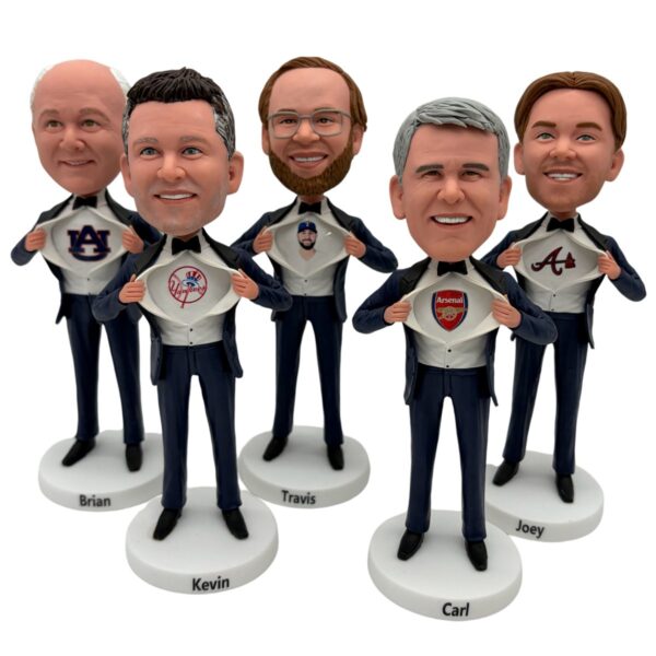 custom team bobbleheads - turn my team member to superhero