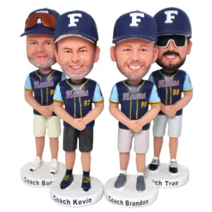 Baseball Coach Gifts – Custom Team Bobbleheads Bulk Order with Logo