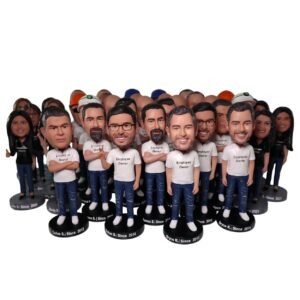 Custom Team Bobbleheads – Personalized Employee Recognition Gifts & Work Anniversary Awards