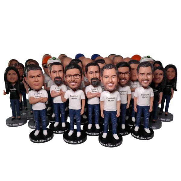 Custom Team Bobbleheads – Personalized Employee Recognition Gifts & Work Anniversary Awards
