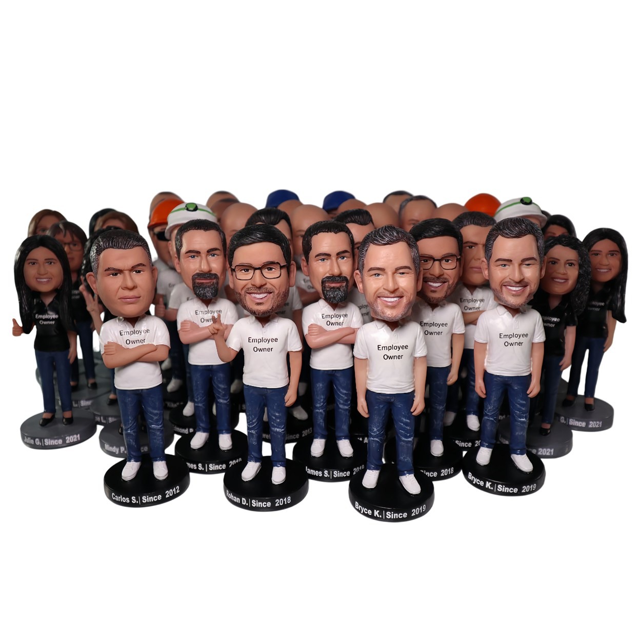 Custom Team Bobbleheads – Personalized Employee Recognition Gifts & Work Anniversary Awards