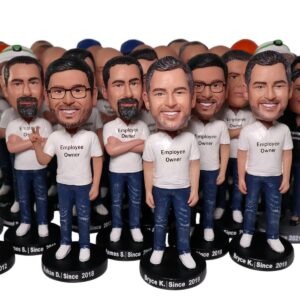 Custom Team Bobbleheads – Personalized Employee Recognition Gifts & Work Anniversary Awards