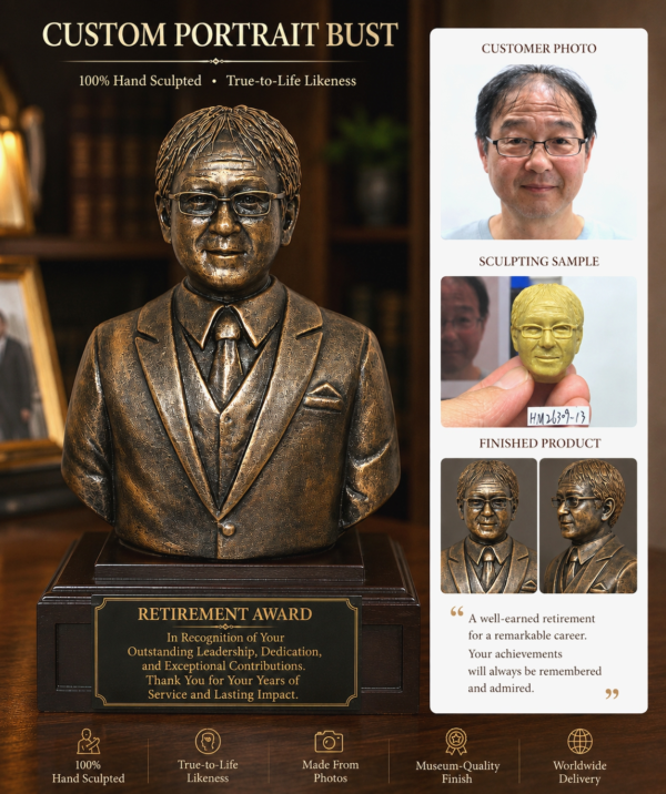 Custom Retirement Busts from Photo