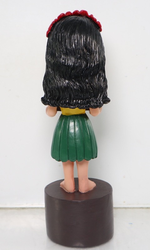 Front and back views of a finished custom corporate bobblehead